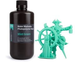 Waterwasbare 3D Hars - Fotopolymeer Vloeistof - Model Printen - Geurloos en Zuinig - 1000g - Muntgroen