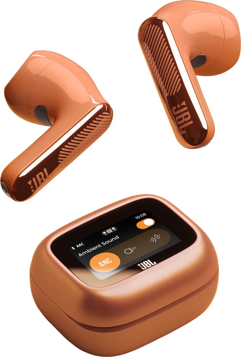 JBL Live Flex 4 Draadloze oordopjes met Noise Cancelling en Smart Case (2026) Oranje — afbeelding 1
