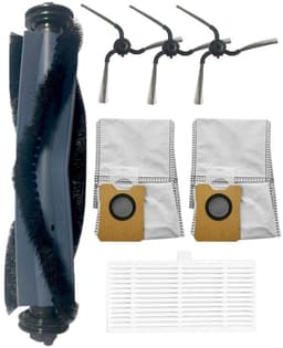8-delige vervangende accessoirekit — Compatibel met Eufy C10 robotstofzuiger (accessoireset), inclusief: 1 rolborstel, 2 HEPA-filters, 3 zijborstels, 2 stofzakken — thumbnail 1