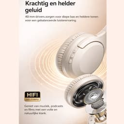 Koptelefoon - Bluetooth - Draadloos & Bedraad - ANC - HiFi Geluid - Zwart - Langdurige Batterij - Geschikt voor Consoles, Smartphones, Tablets & Computers — thumbnail 2