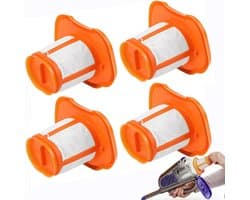 Stofzuigerfilters - 4 stuks - Stof Filter - Filteraccessoires - Fijnstoffilters geschikt voor Black & Decker BHHV520BT BHHV520BFP BHHV320B BHHV320J BHHV520BF BHHV520JF - Vervangingsfilter - Vervangend Filter - Filterscherm - Wasbaar