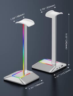 Octav8® Headset Stand - Koptelefoon Houder - Headset Houder - Universeel - Zwart — thumbnail 2