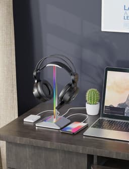 Octav8® Headset Stand - Koptelefoon Houder - Headset Houder - Universeel - Zwart — thumbnail 4