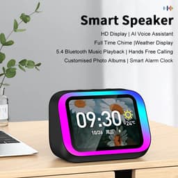 MakkelijkMooi Smart Speaker Wekker - Wekkerradio met VA - Bluetooth Speaker - Digitale Wekker - 5.4 Speaker Hi-Fi stereogeluid — thumbnail 2