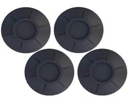Wasmachine trillingsdemper - Wasmachine verhoger - Voor wasmachine en droger - 4 stuks - Zwart