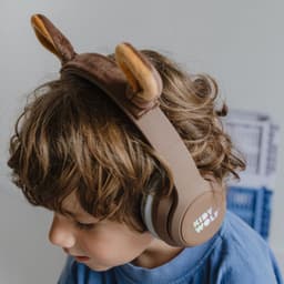 KIDYWOLF KIDYEARS Kinder Koptelefoon Beer – 85dB, Bluetooth & Jack, Opvouwbaar, Magnetische Oortjes, 4+ — thumbnail 4