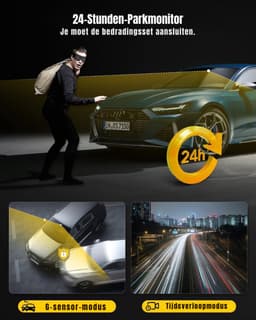 Aurixi® Dual Dashcam - Voor en Achter Camera – Auto Camera Met Nachtzicht – Zwart - 2cm x 8cm x 3cm — thumbnail 4