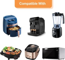 Heat Resistant Mat voor Air Fryer - Keuken Bescherming Mat - Nonstick - Non-Slip - Herbruikbaar (2 Stuks) — thumbnail 5