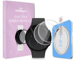 xoxo Wildhearts screenprotector geschikt voor Samsung Galaxy Watch 5 - 44mm - Gehard glas - Beschermglas - Duopack - Glasplaatje - Eenvoudig te installeren met one-click tool - 2 stuks