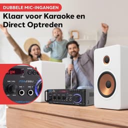 Audio Versterker - Stereo Versterker - Amplifier- Complete Set - Geluid — thumbnail 2