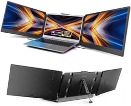 Florixa® Professionele Portable Monitor Pro 2024 - Inclusief Beschermhoes en Kabels - Krachtige Laptop Scherm Uitbreider - Zwart - ‎36cm x 21cm x 4cm — thumbnail 1