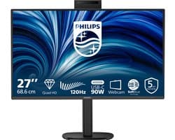 Philips 3000 series 27B2U3601H/00 computer monitor 68,6 cm (27") 2560 x 1440 Pixels Quad HD LCD Zwart — thumbnail 1