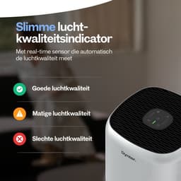 Dynter AirPure Plus - Luchtreiniger - Air Purifier - Stil & Krachtig - CADR 260 m³/h - Verwijdert stof, pollen en geurtjes - Automatische stand - HEPA 13 filter & koolstoffilter - Slaapstand - Voor slaapkamer, woonkamer en kantoor (PA244) — thumbnail 4