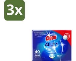 3 x At Home Vaatwastabletten All-in-1 40 stuks per verpakking - Vaatwastabletten - Vaatwassen - Vaatwasser - Vaat Schoonmaken - Vaat Reinigen
