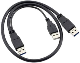USB 3.0 Y-Kabel met Dubbele A-Stekker voor Externe Harde Schijf — thumbnail 4