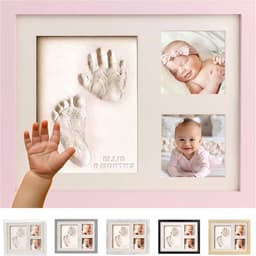 Set voor Hand- en Voetafdruk Babycadeau - Vingerafdruk Lijst Aandenken — thumbnail 2