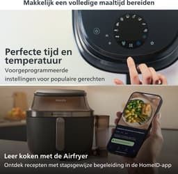 Philips Airfryer Single Basket 5000-serie met Stoomfunctie – NA541/00 – SteamClean - SteamFry – 7,2L – Tot 6 personen — thumbnail 10