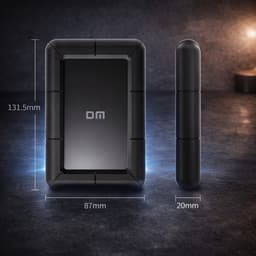 DM Externe harde schijf 1TB USB C - Stootvast - Draagbare HDD - Zwart — thumbnail 4