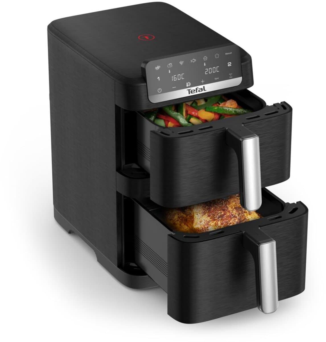 Tefal Easy Fry Crispy Stack EY7528 - Dubbele Airfryer - 10L - 6 automatische programma's - Geschikt voor 6 personen — afbeelding 1