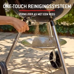 Weber Original Kettle - Ø 47 cm Grillrooster - Houtskoolbarbecue - Zwart - Asopvangschaal - 2 Duurzame, weerbestendige wielen - One-Touch Reinigingssysteem - Dekselthermometer - 2 Gereedschapshaken - Kras- en roestbestendig — thumbnail 4