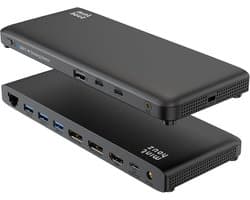 Universele USB-C Dockingstation voor Meerdere Schermen en Randapparatuur