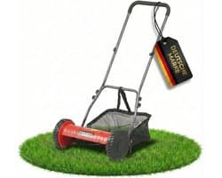 STAHLMANN RoyalCut Handmaaier Kooimaaier - Grasmaaier met 40 of 30 cm Maaibreedte, 27 liter Grasopvangbak, 4-traps Maaihoogteverstelling - Handmatige Grasmaaier Kooimesmaaier - Stil en Milieuvriendelijk