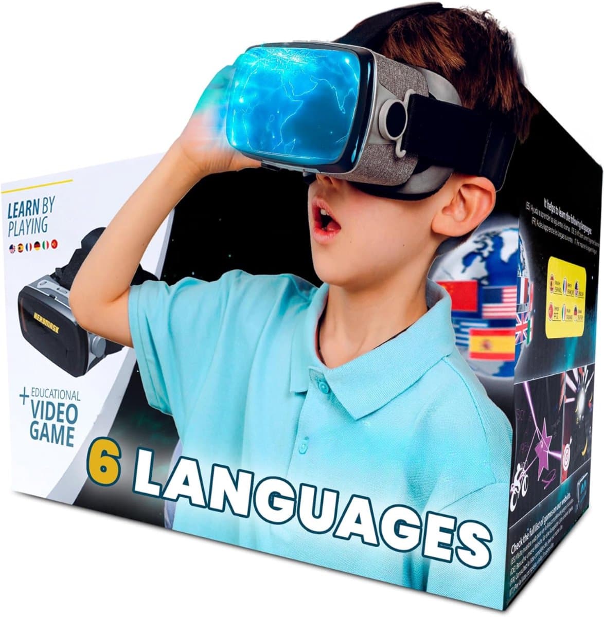 Zyrex® VR Bril met controllers - VR Bril - VR-brillen - Zwart en Grijs - 24cm x 14cm x 11cm — afbeelding 1