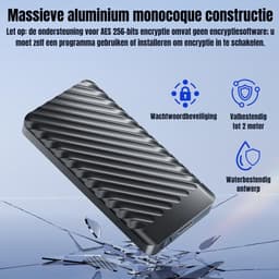 SCH® SSD Externe Harde Schijven - SSD Externe Harde Schijf - Zwart - ‎8cm x 3cm x 2cm — thumbnail 4
