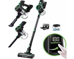 AG4100 Steelstofzuiger Draadloos - Stofzuiger Zonder Zak - Velvet Green - Geschikt voor Dierenharen - Krachtig - Kruimeldief - Draadloze Stofzuigers - Steelstofzuigers - Kruimelzuiger - Compact & Licht