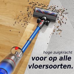 Dparts steelstofzuiger draadloos - 29,6V - met kruimeldief functie en accessoires - snoerloze stofzuiger zonder zak op accu — thumbnail 3