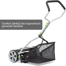 Nexvo® Grasmaaier Handmatig – Handmaaier Met 20 liter Opvankzak – Grasmaaiers – Grijs - 53cm x 43cm x 26cm — thumbnail 5