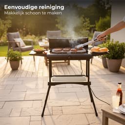 Lomera Elektrische Barbecue Staand - Elektrische Barbecue met Onderstel - Elektrische Barbecue op Voet - Elektrische Barbecue Balkon - Elektrische Barbecue Camping - Elektrische BBQ Staand - Staande Elektrische Barbecue — thumbnail 4
