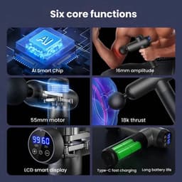Premium Massagepistool voor Diepe Spierontspanning – Inclusief Opbergtas & Meerdere Snelheden — thumbnail 3