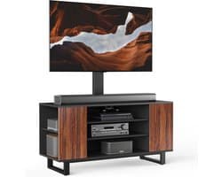 TV-standaard Vloer met Verstelbare Planken voor Televisies van 32 tot 70 inch