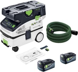 Festool CTLC MINI I-Basic accu mobiele stofafzuiger 36 V ( 2x 18 V ) stofklasse L + 2x accu 5,0 Ah - zonder oplader — thumbnail 1