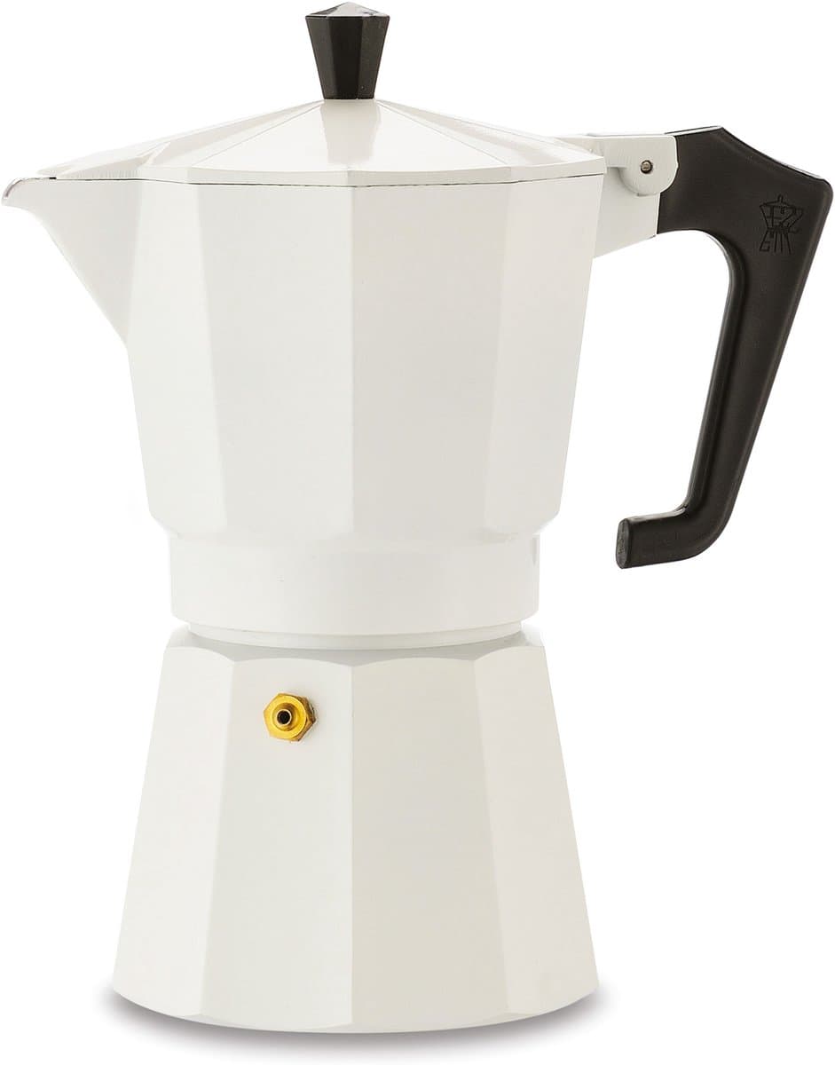 Italiaans koffiezetapparaat - PEZZETTI - ITALEXPRESS - Aluminium - 6 kopjes - Wit — afbeelding 1