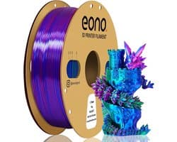 PLA Filament - 3D Print Materiaal - Modellen Printen - Zijdeglans Kleurovergang - 1.75 mm 1kg - Rood Blauw Groen