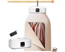 Mini Droger Set met Warmtepomp - 1-8 Uur Timer - Afstandsbediening - UV Sterilisatie - Compact voor Thuis, Zakelijk, Hotel en Camping - Energieklasse A+