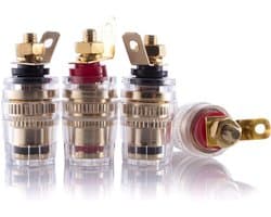 Hoogwaardige Luidspreker Aansluitklemmen - Goud Verguld voor Audio