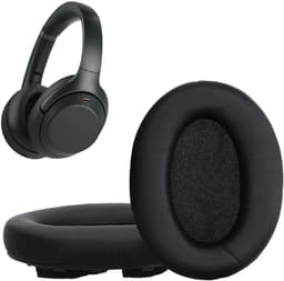 kwmobile 2x oorkussens geschikt voor Sony WH-1000XM3 - Earpads voor koptelefoon in zwart — thumbnail 1