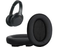 kwmobile 2x oorkussens geschikt voor Sony WH-1000XM3 - Earpads voor koptelefoon in zwart