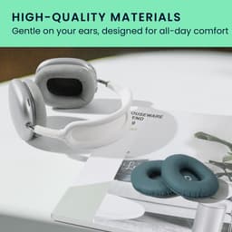 kwmobile 2x oorkussens geschikt voor Philips H4205 - Earpads voor koptelefoon in blauwgrijs — thumbnail 5
