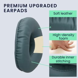 kwmobile 2x oorkussens geschikt voor Philips H4205 - Earpads voor koptelefoon in blauwgrijs — thumbnail 4