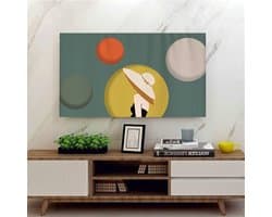 TV Afdekking - Beschermhoes Scherm - Stofvrij Houden - Half Gesloten Achterkant - 50 Inch - Modieus Meisje