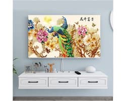 TV Hoes - Scherm Beschermer - Buiten Gebruik - Weerbestendig Ontwerp - Voor Grote Schermen - Olieverf Patroon