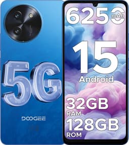 DOOGEE Note59 5G-Smartphone-Android 15-32 GB RAM+128 GB ROM-6250 mAh -Mobiele Telefoon-6,75 inch HD+ 120 Hz-AI camera-Dual SIM-NFC - Blauw — thumbnail 1