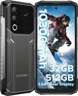 DOOGEE Blade20 Ultra - Smartphone - Telephone - 10300mAh /18W - 32GB RAM +512GB ROM - 6.6 inth +90Hz HD - T7250 octa core -Android 14 - IP68 -Zilver — thumbnail 1