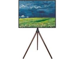 Houten Vloerstandaard voor Televisie 32-65 inch - Verstelbaar en Draaibaar TV Statief