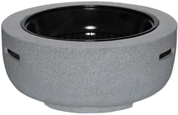Mustang Vuurschaal met Grillrooster Ø43 cm – Moderne Fire Pit BBQ – Grijs – 60 cm — thumbnail 3