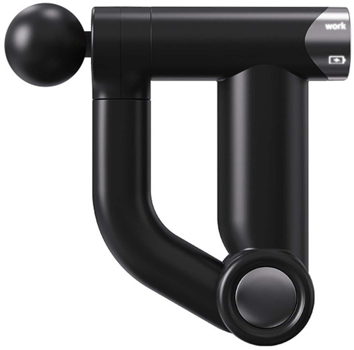 Massagepistool - Verlengde Bocht - Zwart - 32 Standen - LCD Display - Oplaadbaar - 25W - Diepe Weefselmassage - Rugmassage - Spierherstel - Mini Draagbaar — afbeelding 1